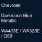 Preview: Chevrolet, Darkmoon Blue Metallic, WA433E / WA328E / G59.